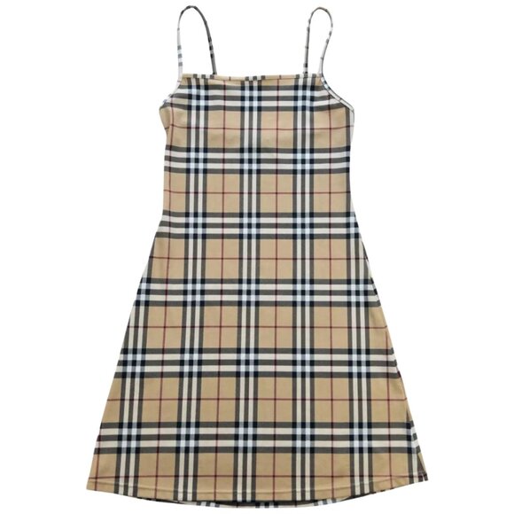 Burberry London Vintage Rare Nova Check Small Sundress (S) - Picture 1 of 9